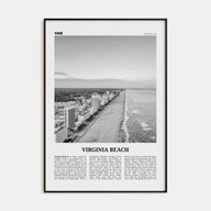 Virginia Beach Travel B&W Poster