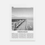 Virginia Beach Travel B&W Poster