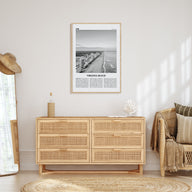 Virginia Beach Travel B&W Poster