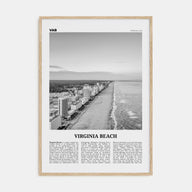 Virginia Beach Travel B&W Poster