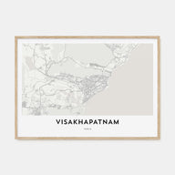 Visakhapatnam Map Landscape Poster