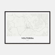 Volterra Map Landscape Poster