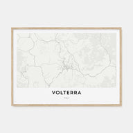 Volterra Map Landscape Poster