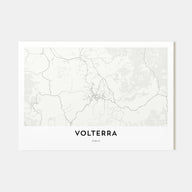 Volterra Map Landscape Poster