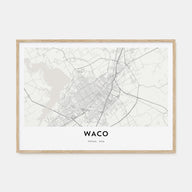 Waco Map Landscape Poster