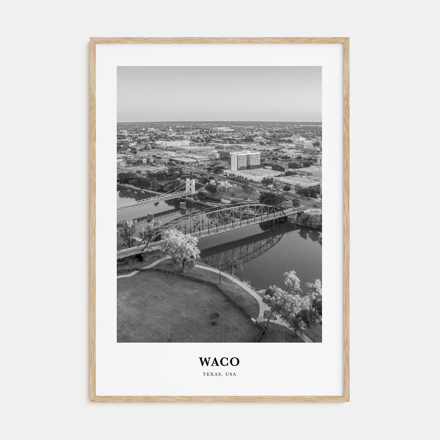 Waco Portrait B&W Poster