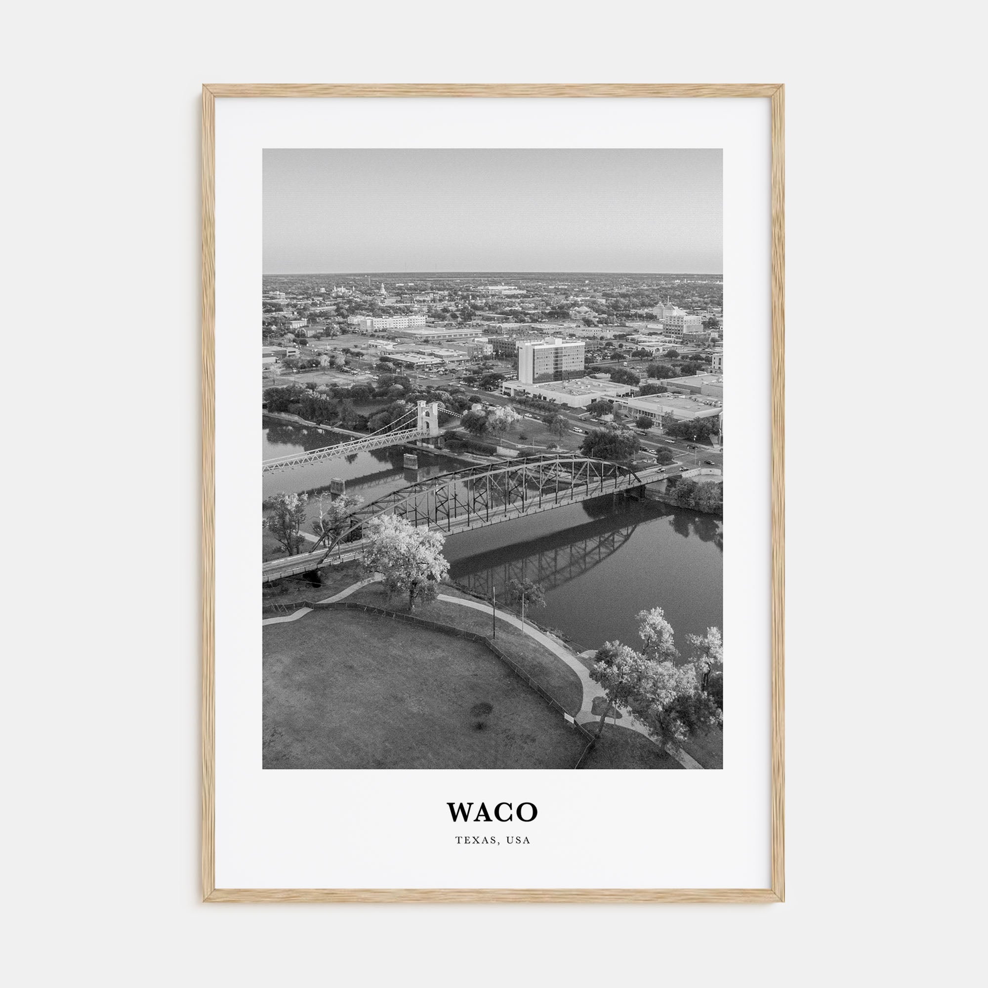 Waco Portrait B&W Poster