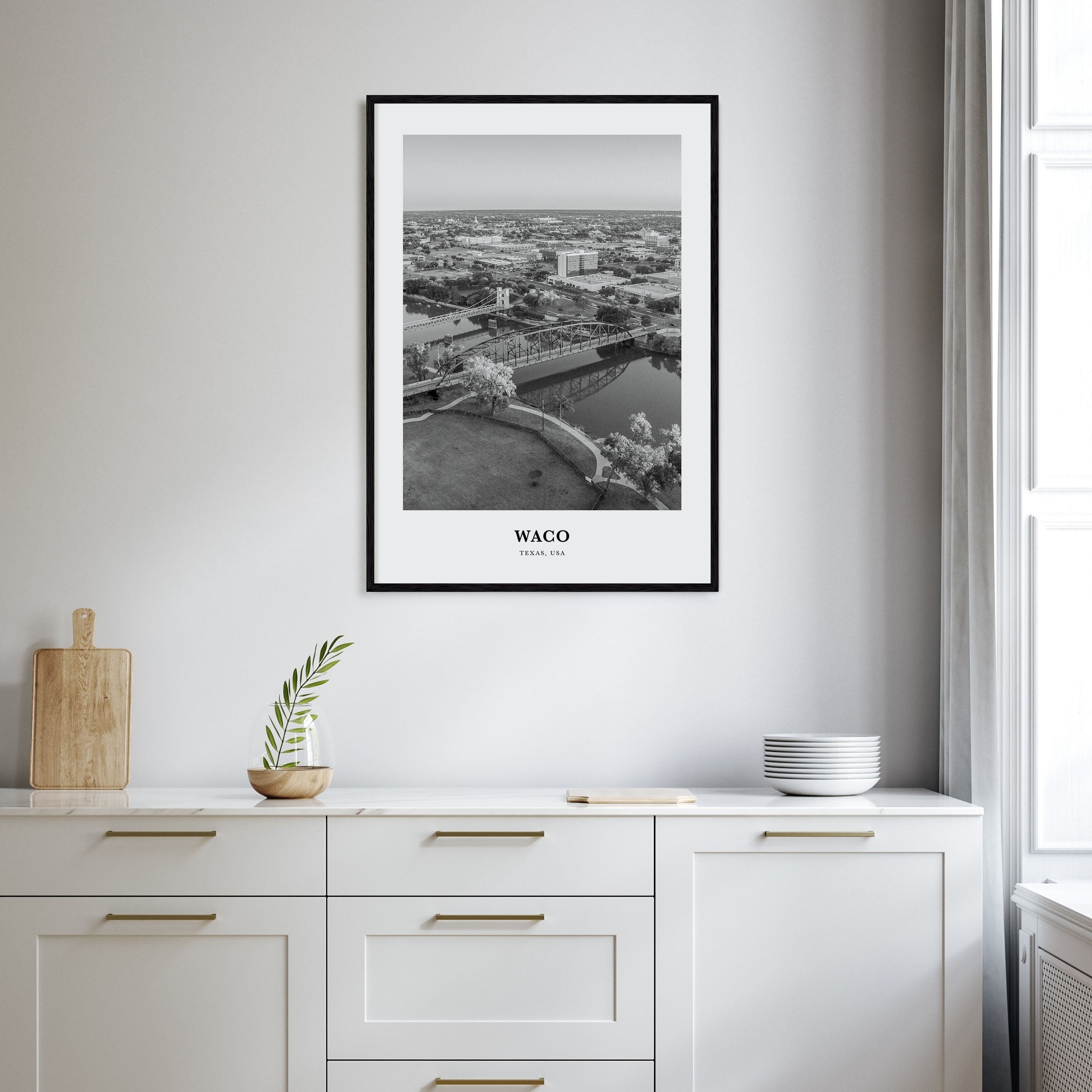 Waco Portrait B&W Poster