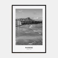 Waikiki Portrait B&W Poster