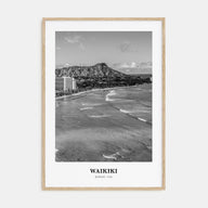 Waikiki Portrait B&W Poster