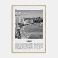 Waikiki Travel B&W Poster