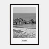 Wales Portrait B&W Poster