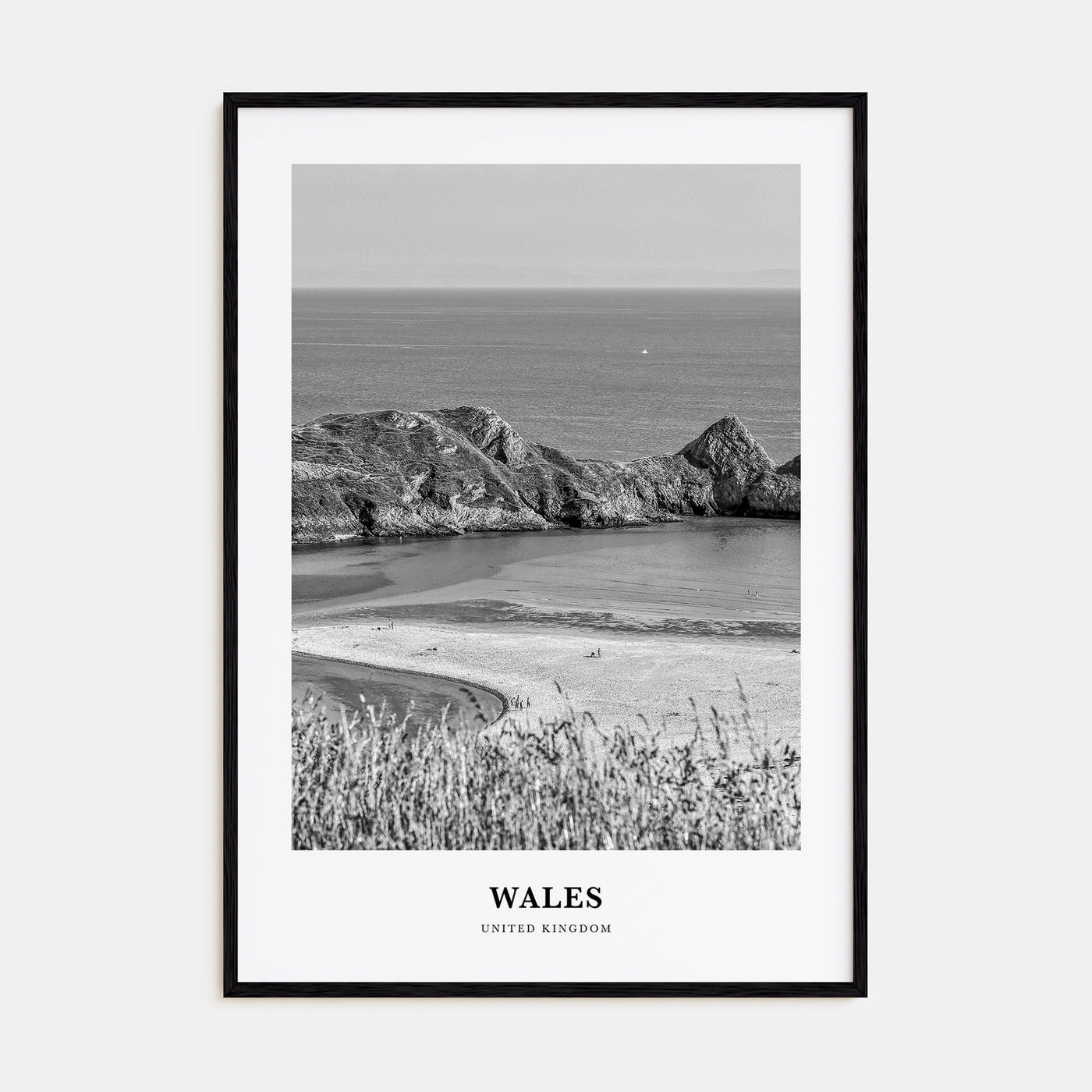 Wales Portrait B&W Poster