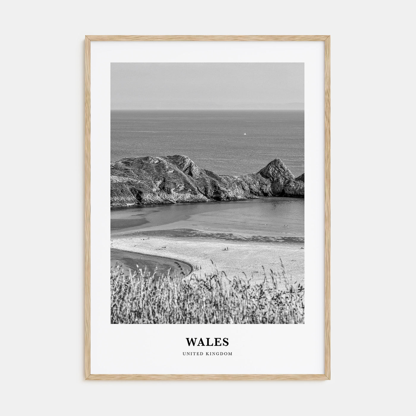 Wales Portrait B&W Poster