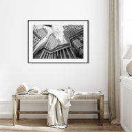 Wall Street Landscape B&W Poster