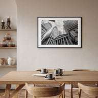 Wall Street Landscape B&W Poster