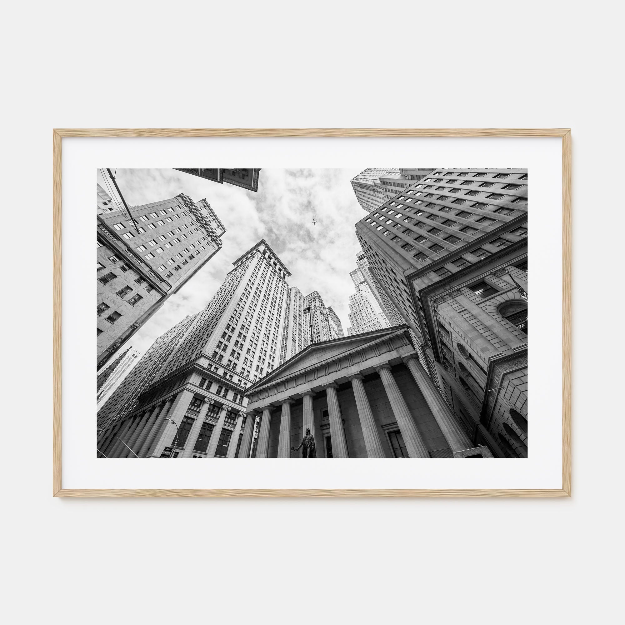 Wall Street Landscape B&W Poster