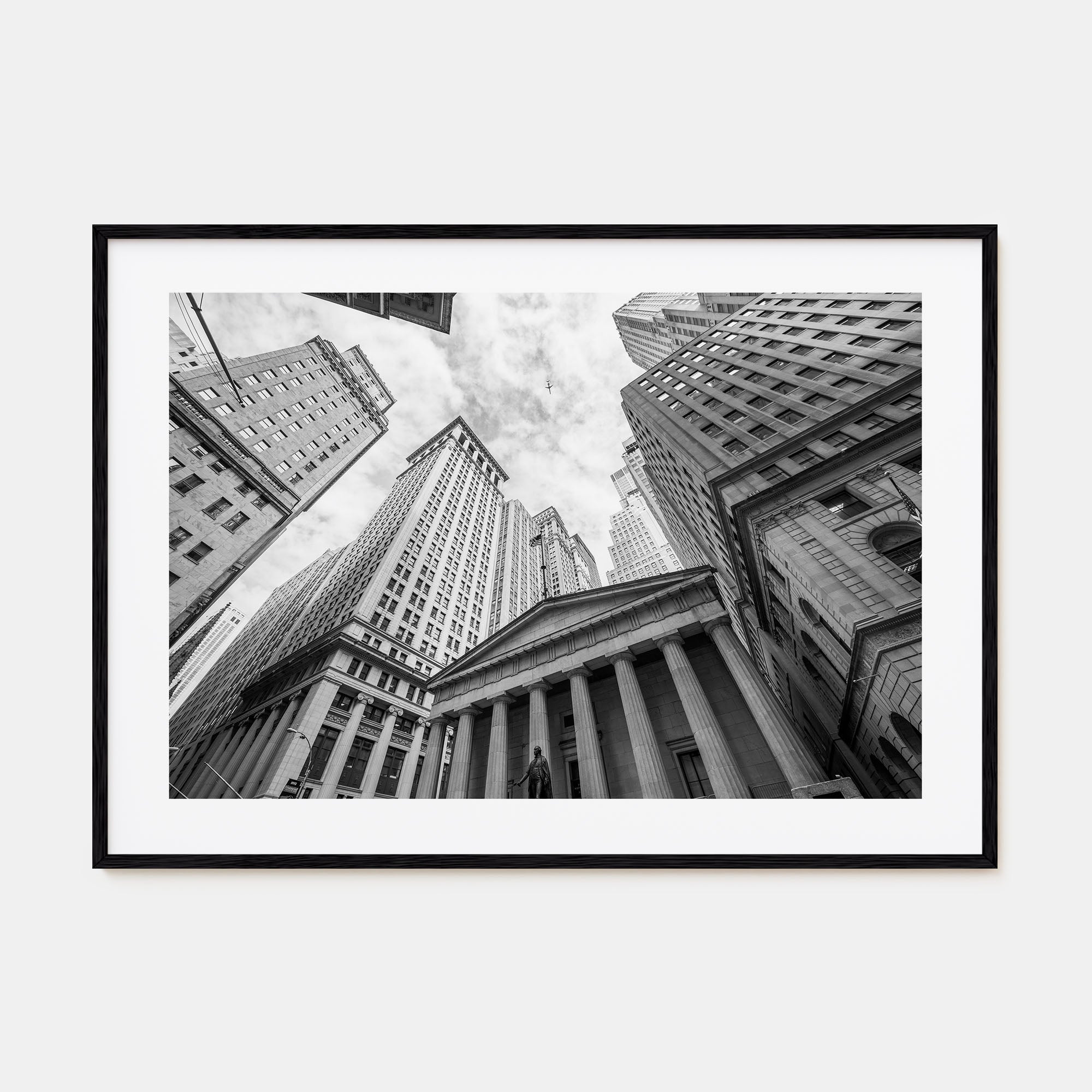 Wall Street Landscape B&W Poster