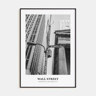 Wall Street Portrait B&W Poster