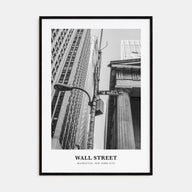 Wall Street Portrait B&W Poster