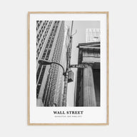 Wall Street Portrait B&W Poster