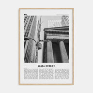 Wall Street Travel B&W Poster