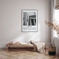 Wall Street Travel B&W Poster