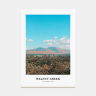 Walnut Creek Portrait Color Poster