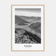 Wānaka Portrait B&W Poster