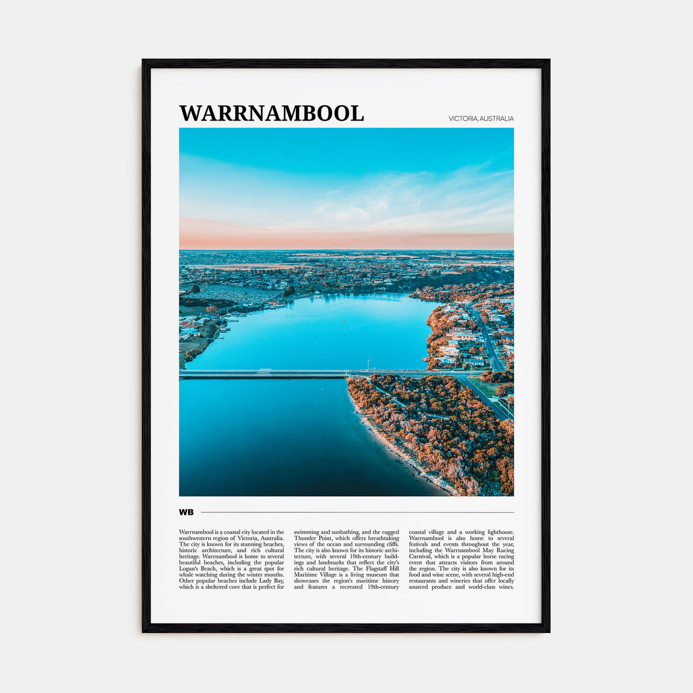 Warrnambool Travel Color Poster