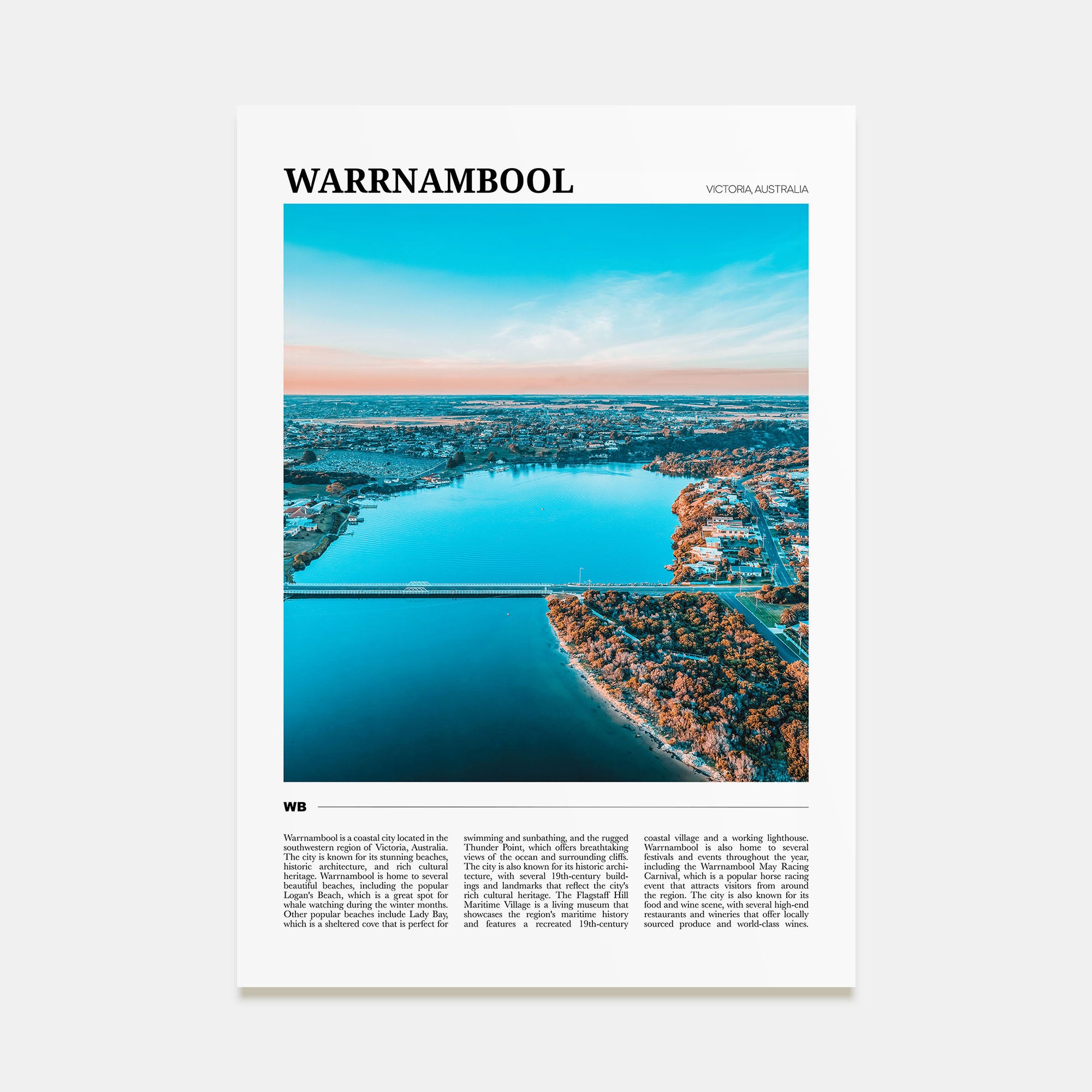 Warrnambool Travel Color Poster