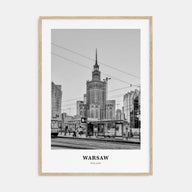 Warsaw Portrait B&W Poster