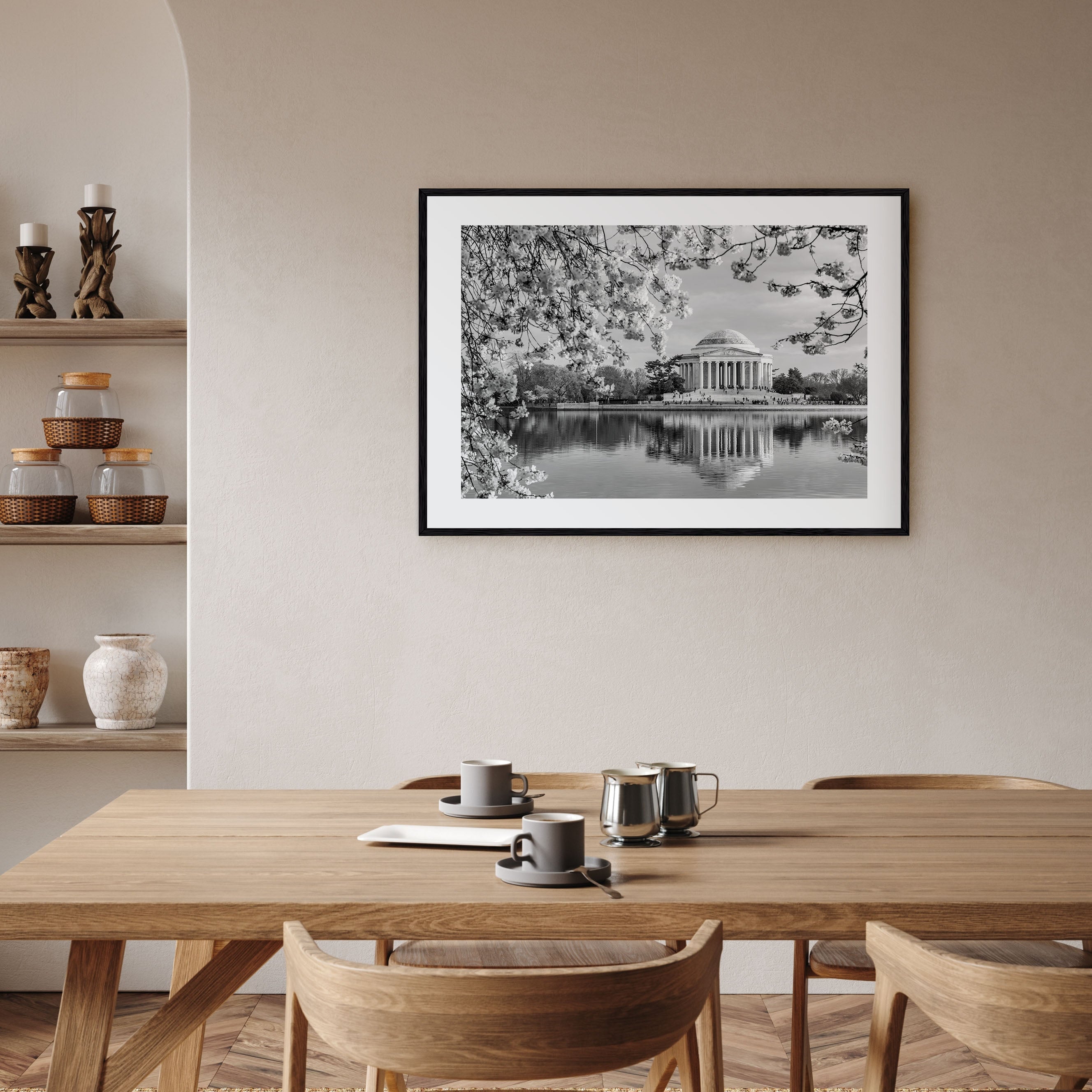Washington, D.C. Landscape B&W Poster