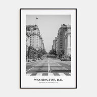 Washington, D.C. Portrait B&W No 2 Poster