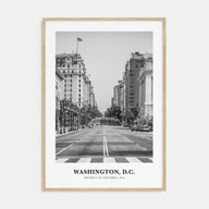 Washington, D.C. Portrait B&W No 2 Poster
