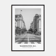 Washington, D.C. Portrait B&W No 2 Poster