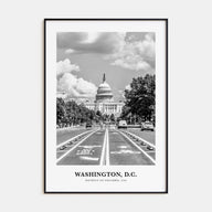 Washington, D.C. Portrait B&W No 3 Poster