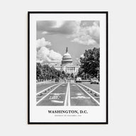 Washington, D.C. Portrait B&W No 3 Poster