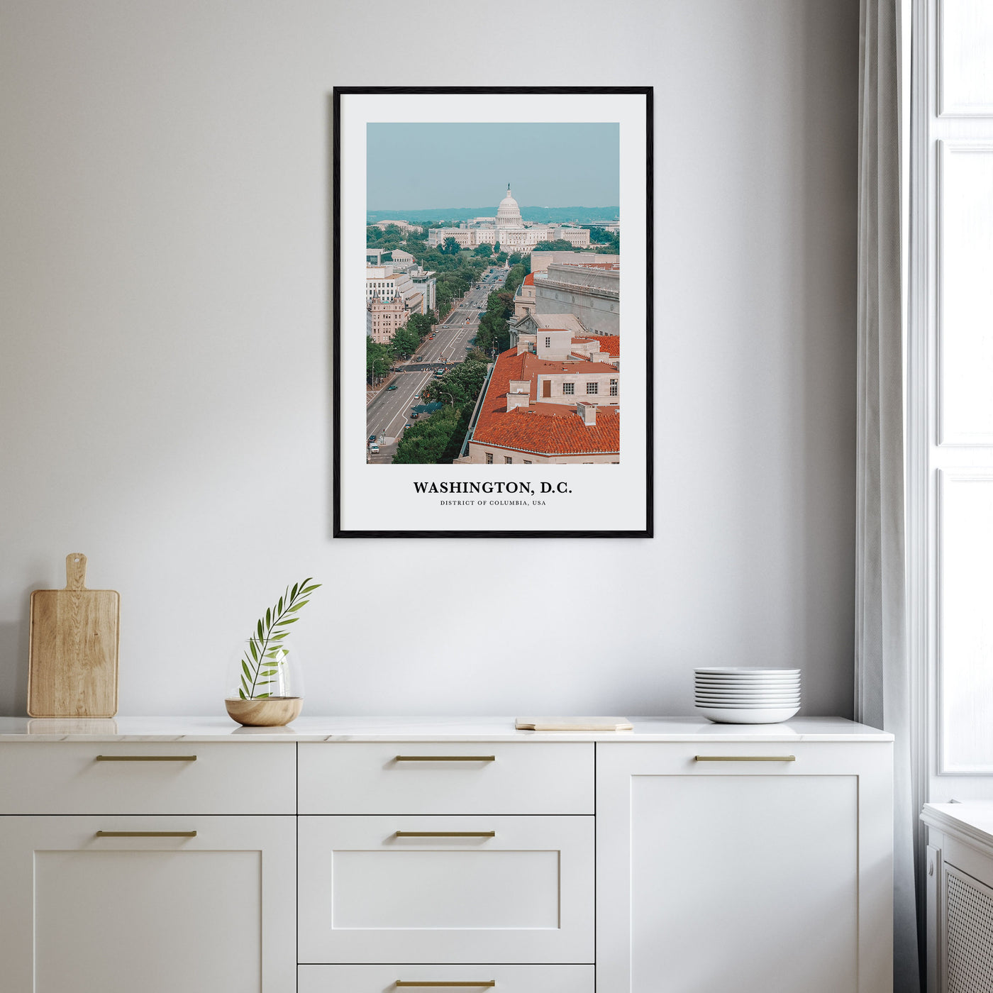 Washington, D.C. Portrait Color No 2 Poster