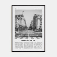 Washington, D.C. Travel B&W No 2 Poster