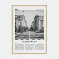 Washington, D.C. Travel B&W No 2 Poster