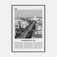 Washington, D.C. Travel B&W No 3 Poster