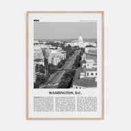 Washington, D.C. Travel B&W No 3 Poster