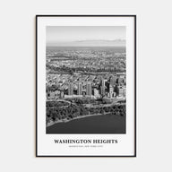 Washington Heights Portrait B&W Poster
