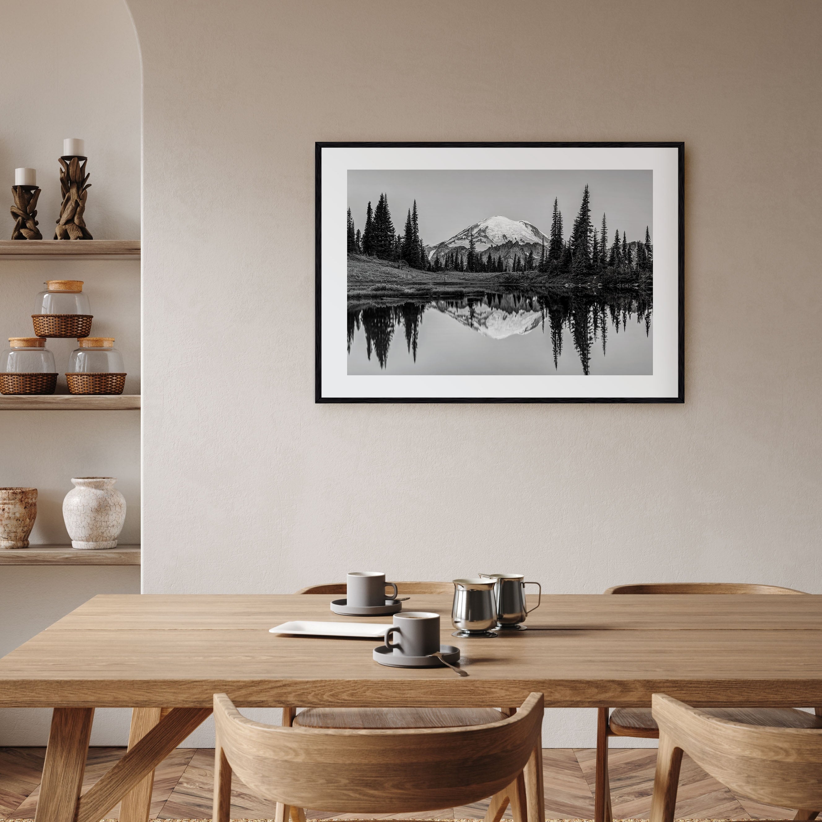 Washington (State) Landscape B&W No 1 Poster