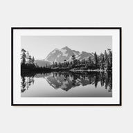 Washington (State) Landscape B&W No 2 Poster