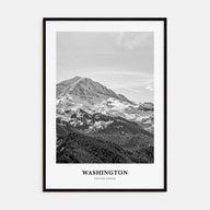 Washington (State) Portrait B&W No 2 Poster