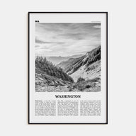 Washington (State) Travel B&W No 2 Poster