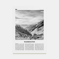 Washington (State) Travel B&W No 2 Poster