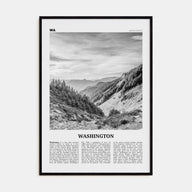 Washington (State) Travel B&W No 2 Poster